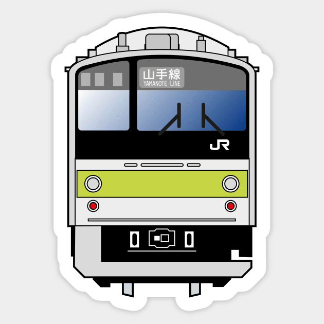 Tokyo Yamanote Line Train - 205 series Sticker by conform